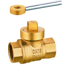 forged brass magnetic lockable ball valve with key brass ball valve with lock